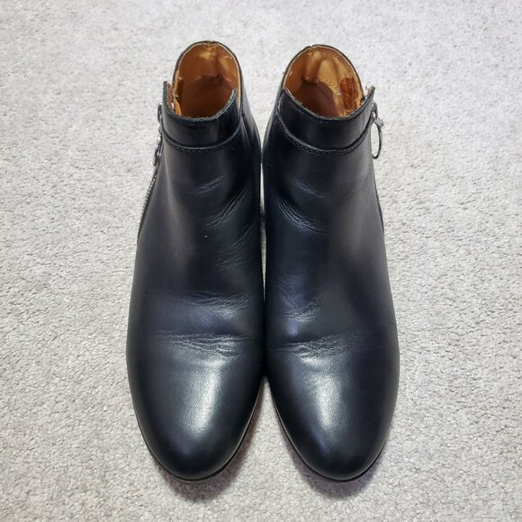 PIKOLINOS Doroka Ankle Boots Booties Leather Side Zip Black Women's 38EU 7US - Picture 3 of 14